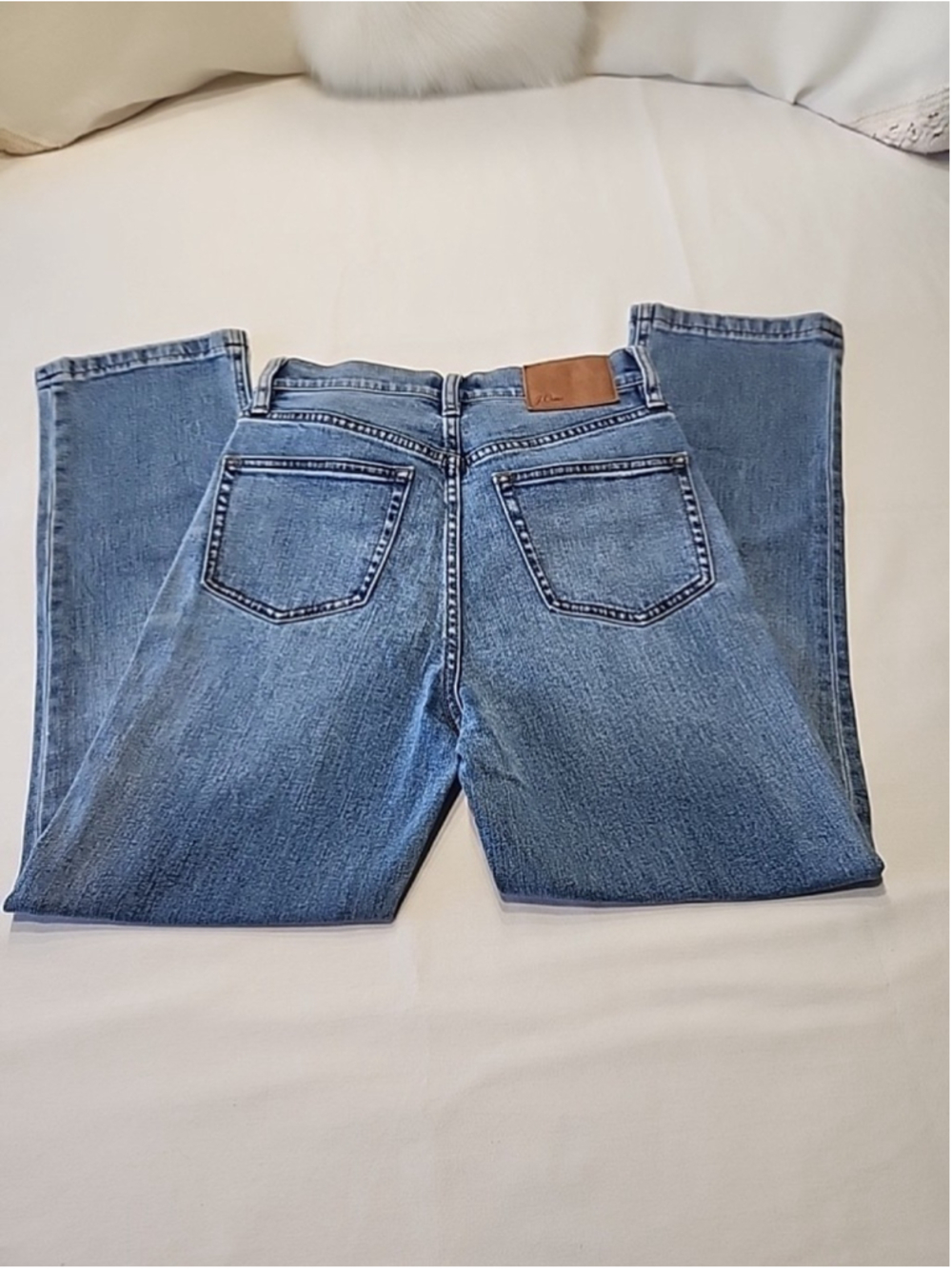J Crew Womens Jeans 26 Blue Billie Demi Boot Crop Denim
